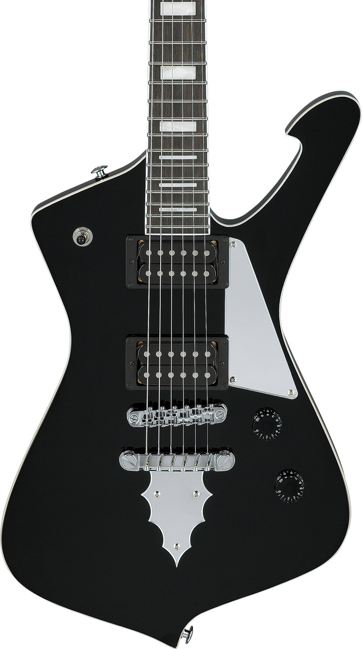 Ibanez Paul Stanley Signature 6 String Electric Guitar (22.2" scale) - Black (PSM10BK)