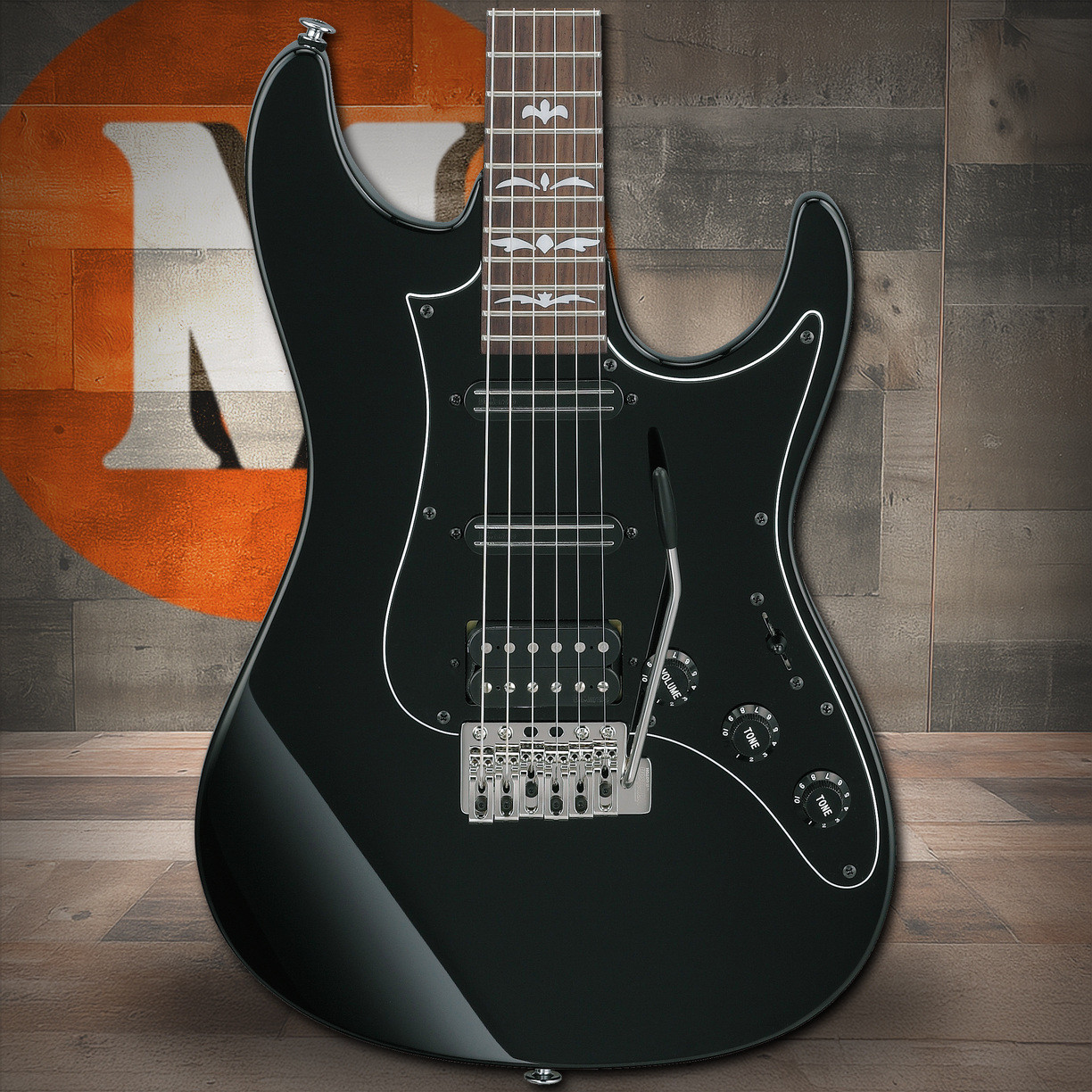 Ibanez Andy Timmons Signature 6 String Electric Guitar w/Case - Black (ATZ300BK) | Musician Madness