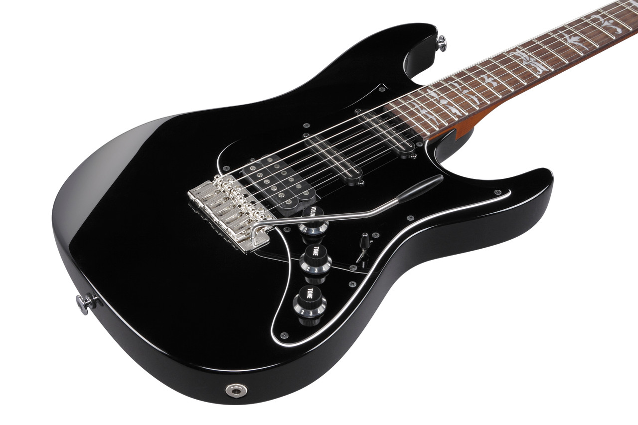 Ibanez Andy Timmons Signature 6 String Electric Guitar w/Case - Black (ATZ300BK) | Musician Madness