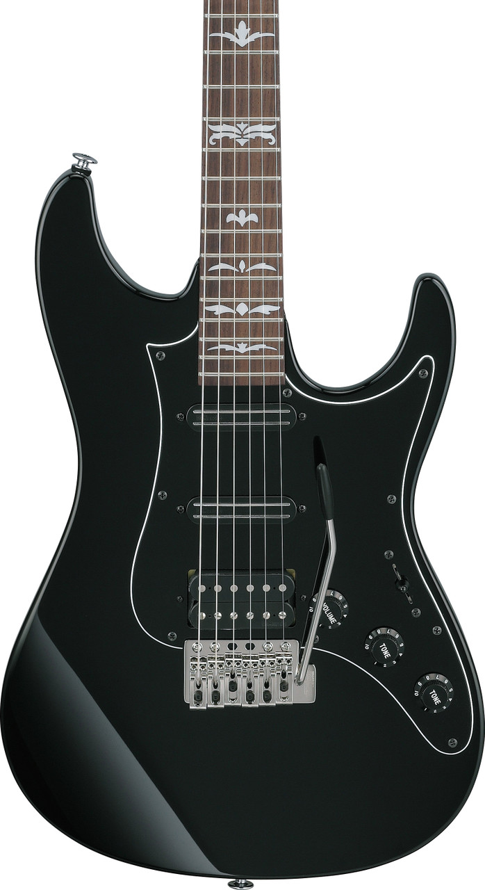 Ibanez Andy Timmons Signature 6 String Electric Guitar w/Case - Black (ATZ300BK) | Musician Madness