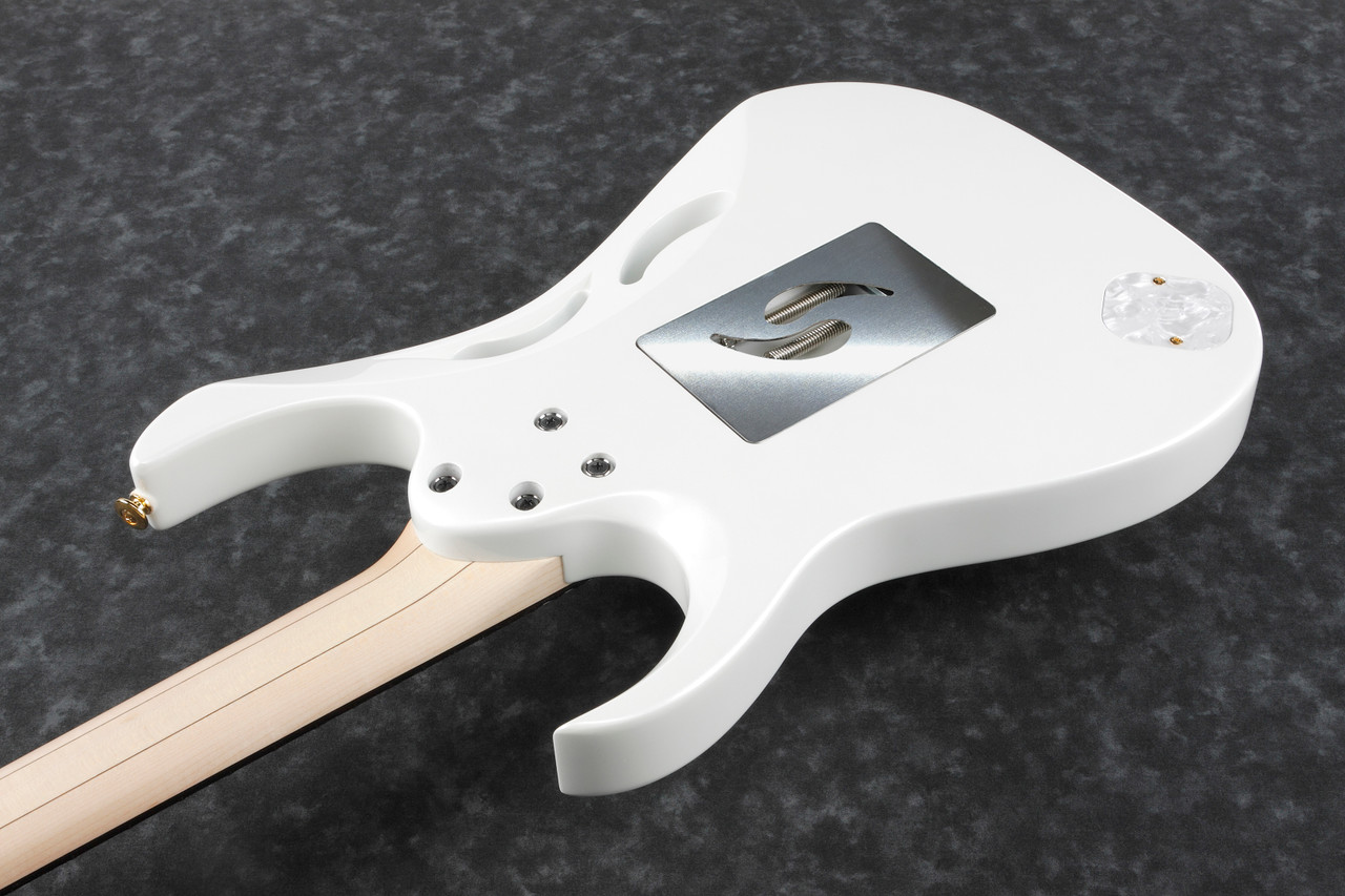 Ibanez Steve Vai Signature 6 String Electric Guitar w/Case - Stallion White (PIA3761SLW)