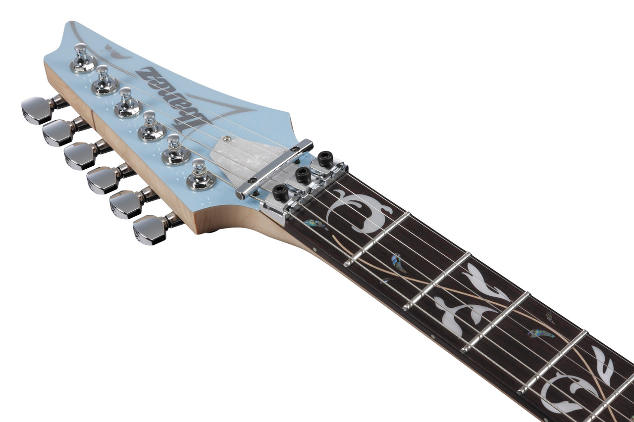 Ibanez Steve Vai Signature 6 String Electric Guitar w/Case - Blue Powder (PIA3761CBLP)