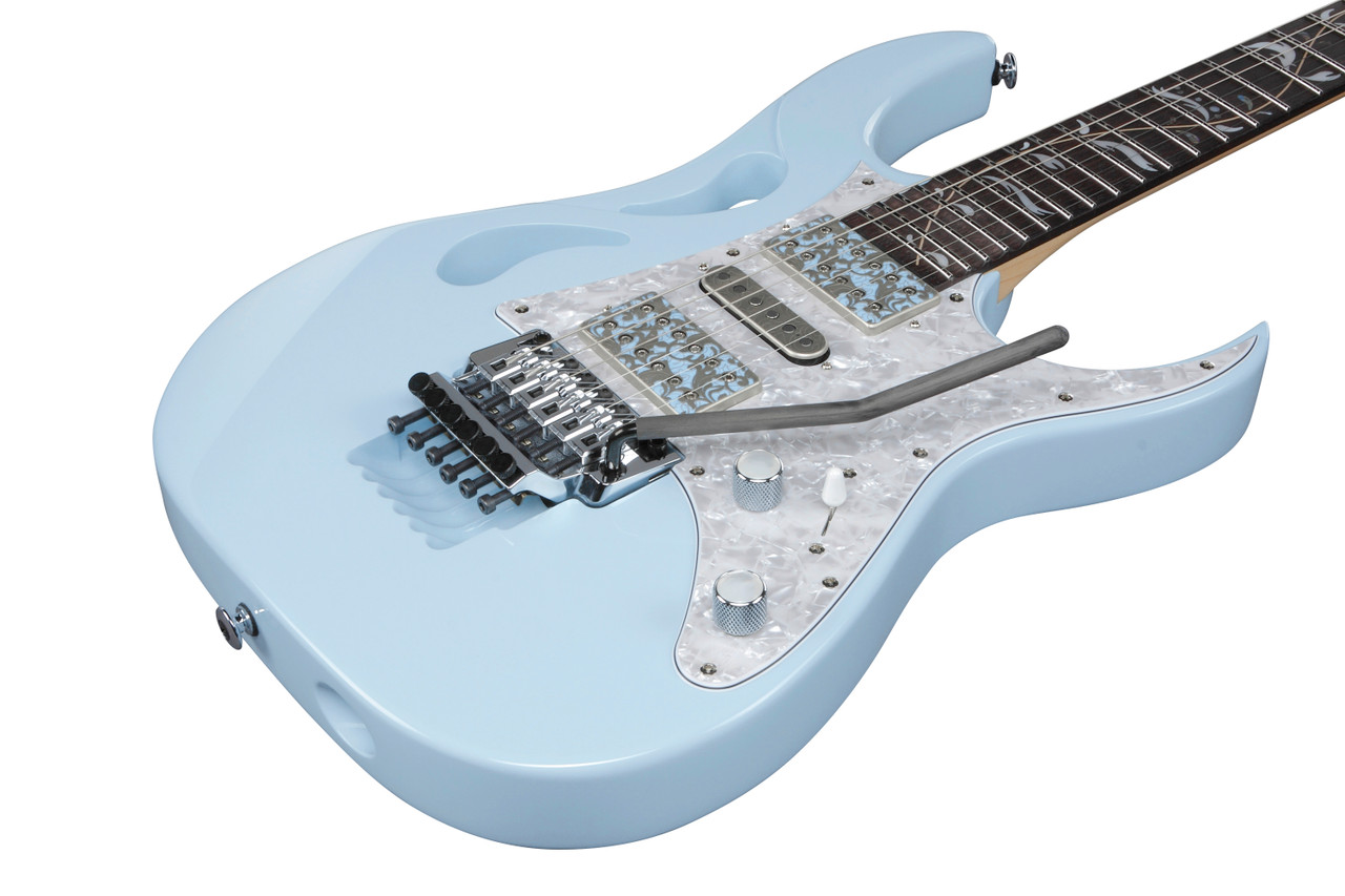 Ibanez Steve Vai Signature 6 String Electric Guitar w/Case - Blue Powder (PIA3761CBLP)