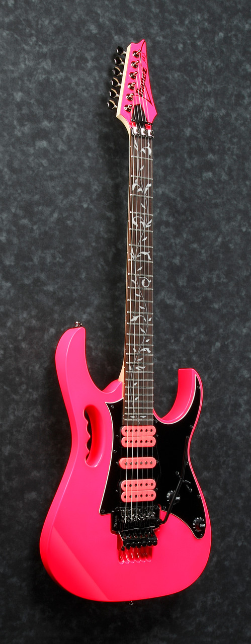 Ibanez Steve Vai Signature 6 String Electric Guitar - Pink (JEMJRSPPK) | Musician Madness