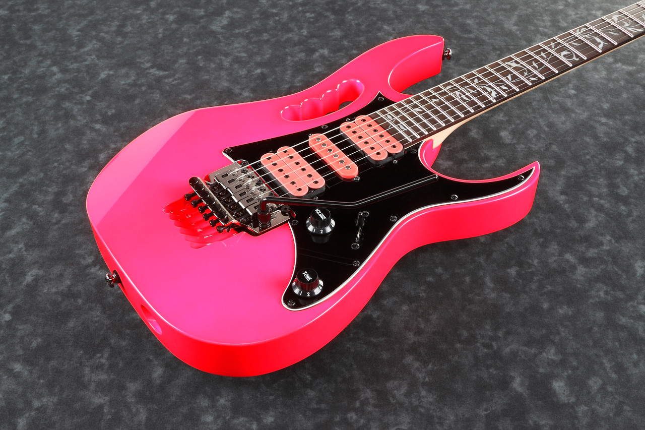 Ibanez Steve Vai Signature 6 String Electric Guitar - Pink (JEMJRSPPK) | Musician Madness