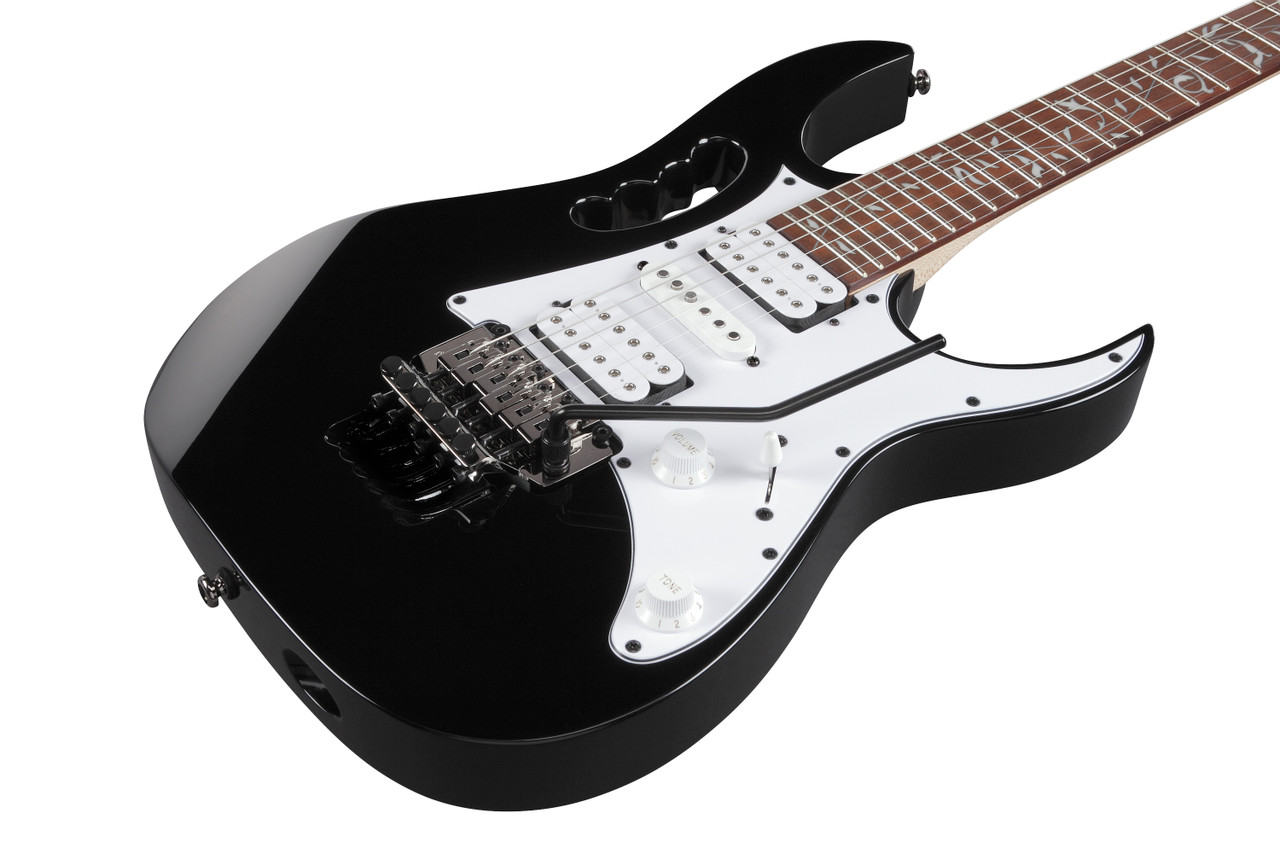 Ibanez Steve Vai Signature 6 String Electric Guitar - Black (JEMJRBK) | Musician Madness