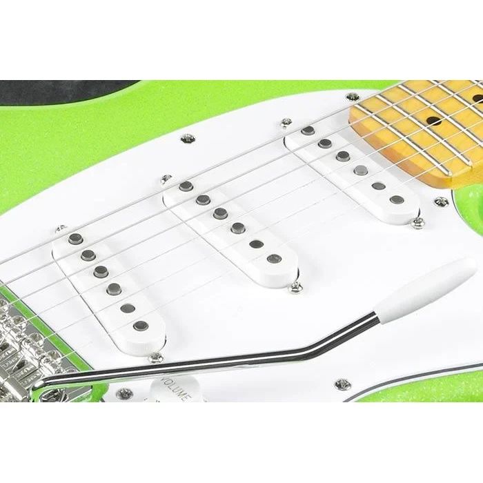 Ibanez Yvette Young Signature 6 String Electric Guitar - Slime Green Sparkle (YY10SGS) | Musician Madness