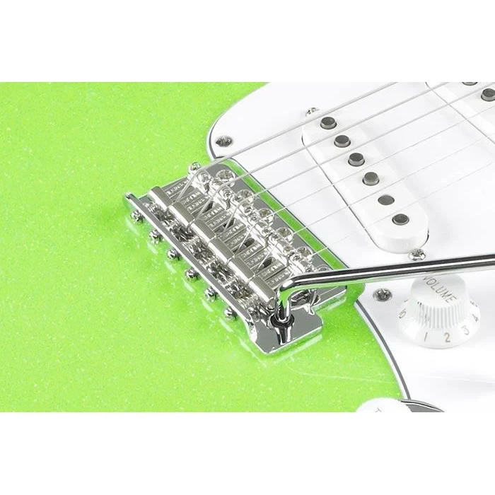 Ibanez Yvette Young Signature 6 String Electric Guitar - Slime Green Sparkle (YY10SGS) | Musician Madness