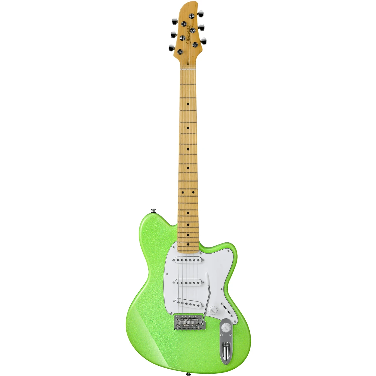 Ibanez Yvette Young Signature 6 String Electric Guitar - Slime Green Sparkle (YY10SGS) | Musician Madness