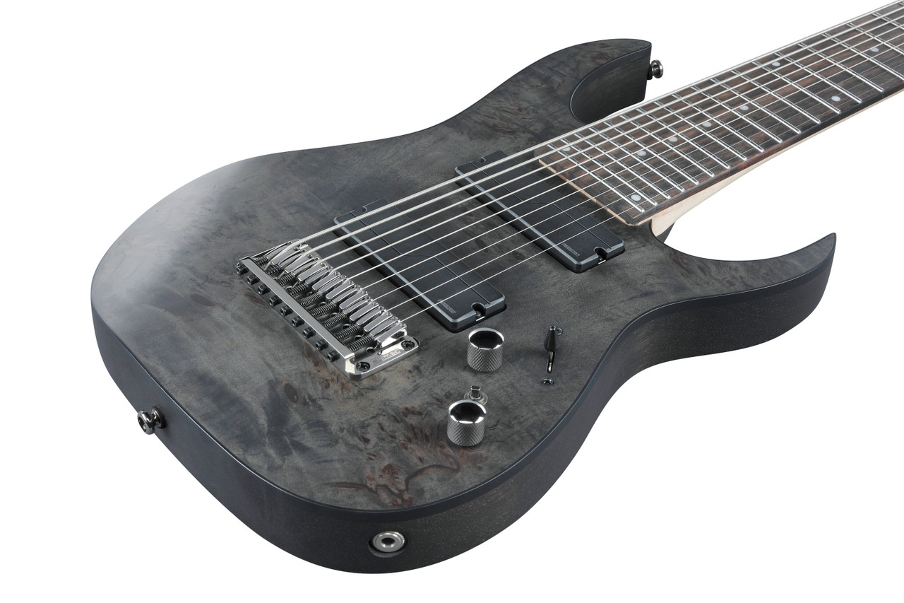 Ibanez RG Axe Desing Lab 9str Electric Guitar - Transparent Gray Burst (RG9PBTGF)