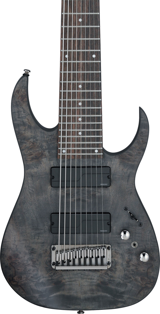 Ibanez RG Axe Desing Lab 9str Electric Guitar - Transparent Gray Burst (RG9PBTGF)