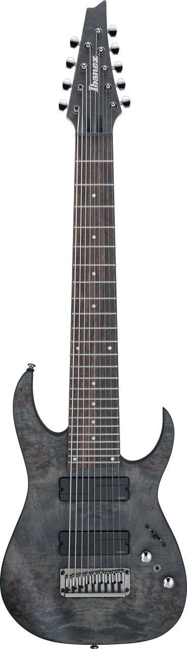 Ibanez RG Axe Desing Lab 9str Electric Guitar - Transparent Gray Burst (RG9PBTGF)