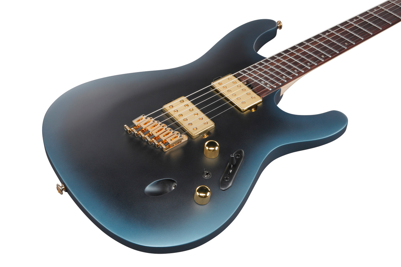 Ibanez S Axe Design Lab Multi-scale 6 String Electric Guitar - Midnight Arctic Ocean Matte (SML721MAM)
