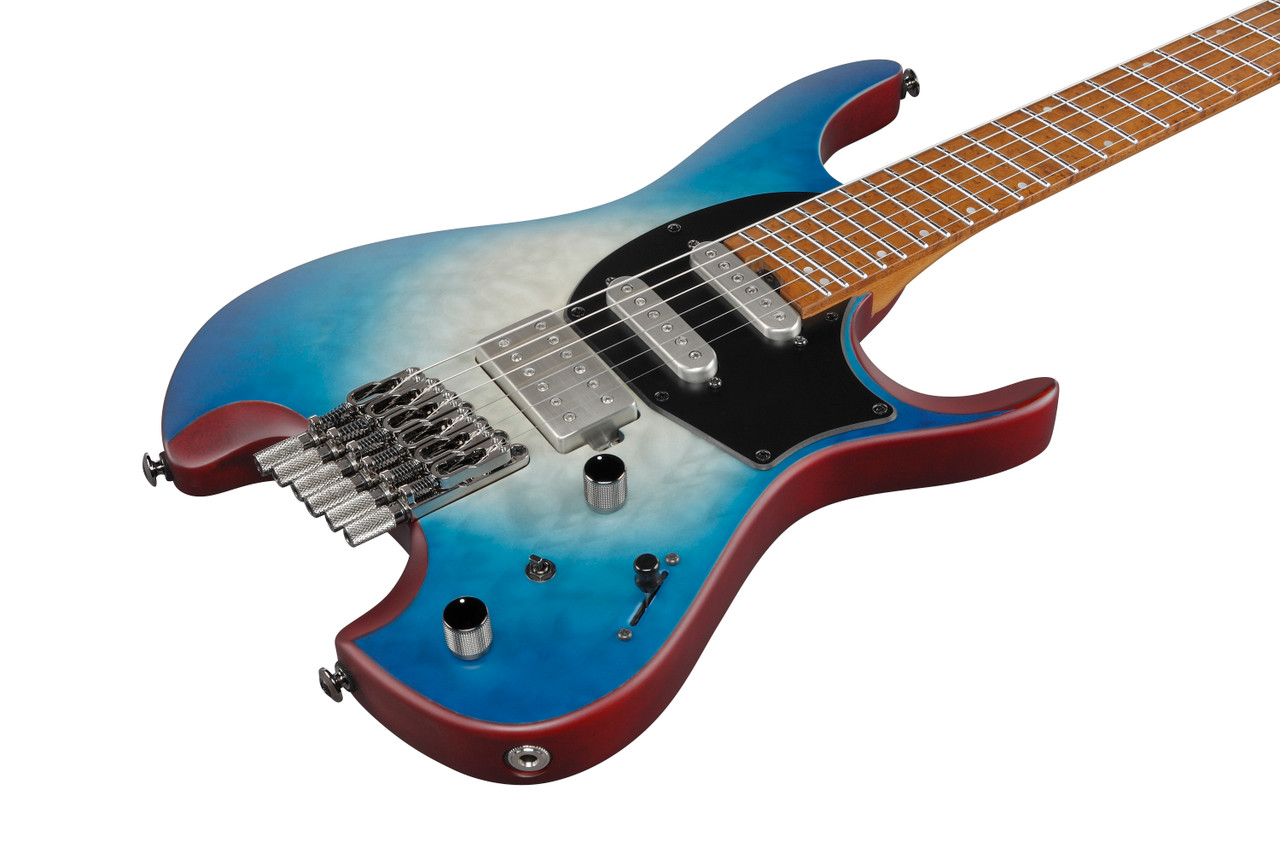 Ibanez Q Standard 6 String Electric Guitar - Blue Sphere Burst Flat (QX54QMBSM)