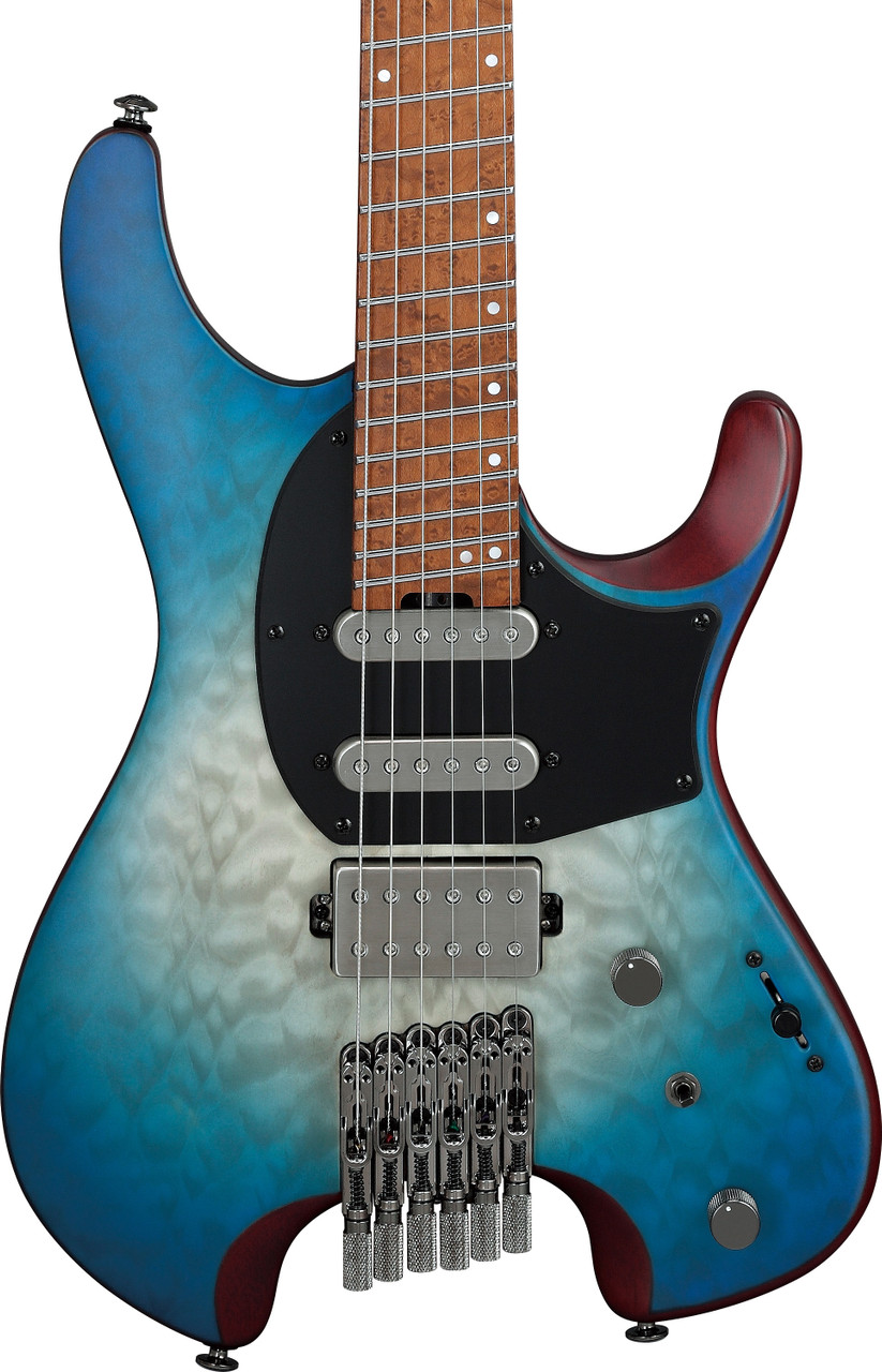 Ibanez Q Standard 6 String Electric Guitar - Blue Sphere Burst Flat (QX54QMBSM)