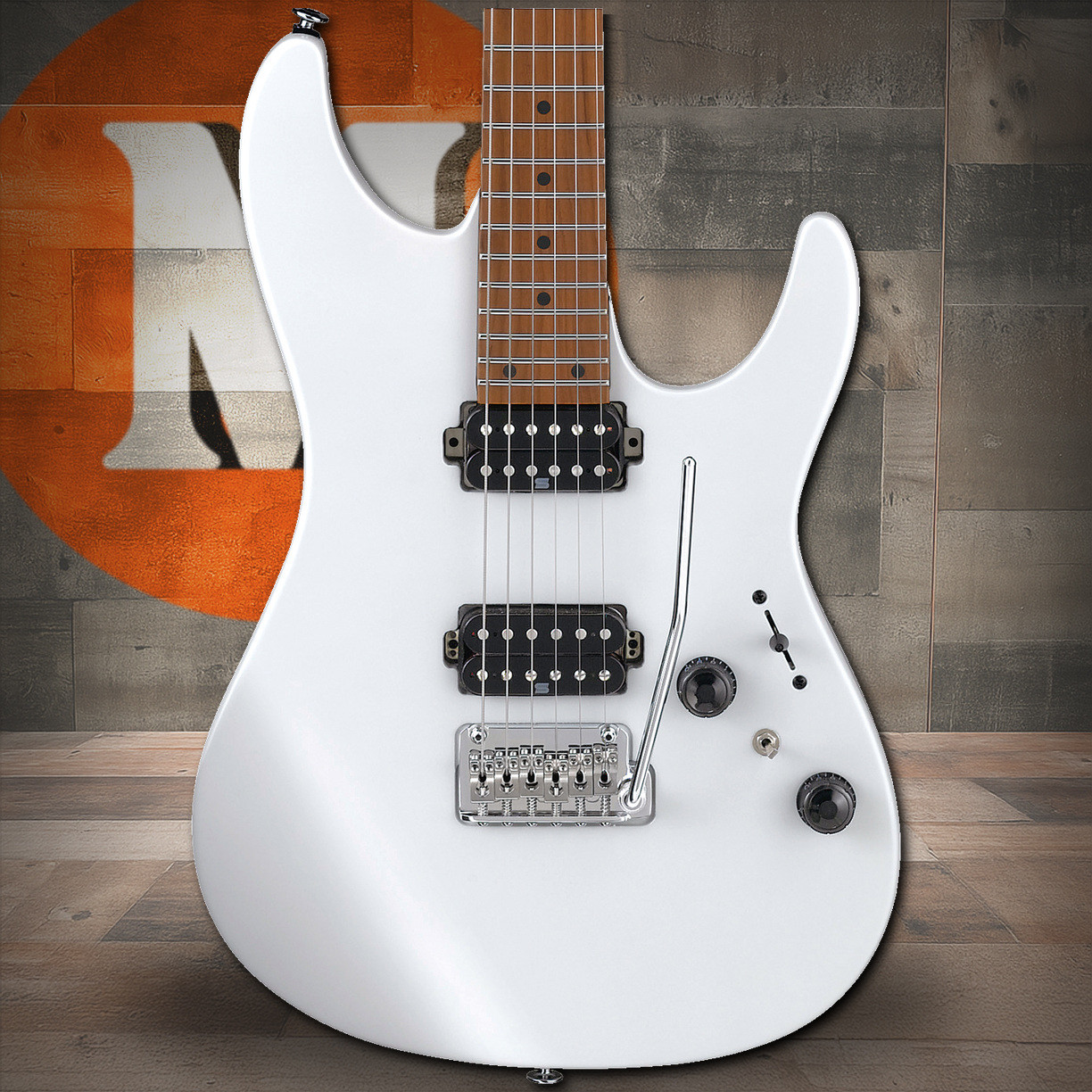 Ibanez AZ Prestige 6 String Electric Guitar w/Case - Pearl White Flat (AZ2402PWF) | Musician Madness
