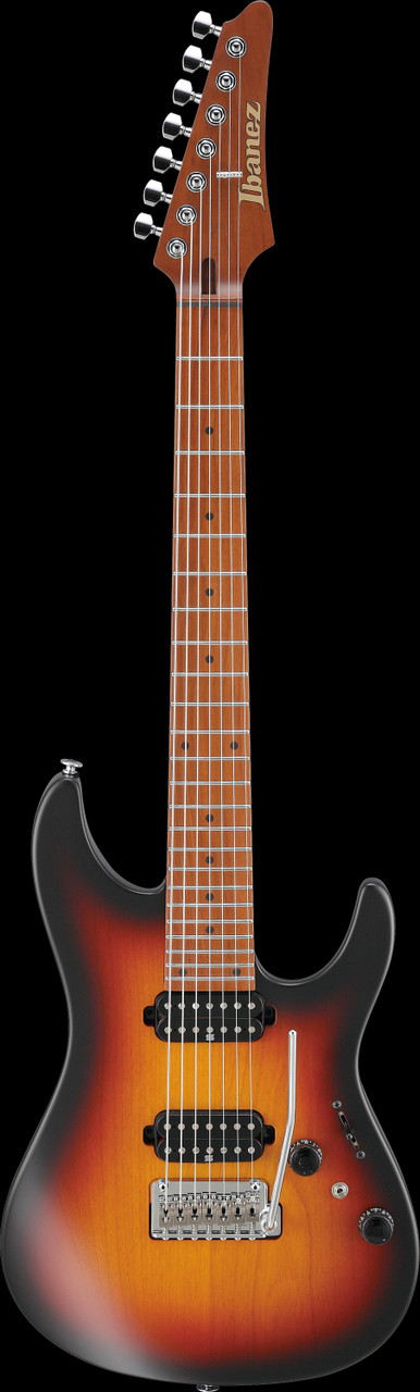 Ibanez AZ Prestige 7 String Electric Guitar w/Case  - Tri Fade Burst Flat (AZ24027TFF)