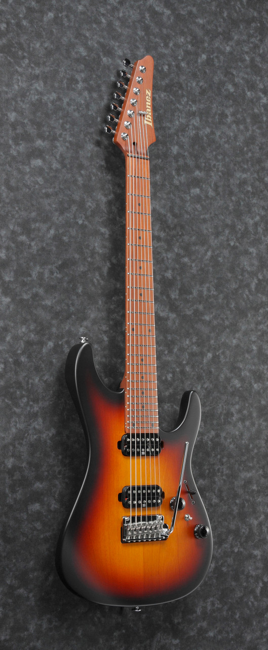 Ibanez AZ Prestige 7 String Electric Guitar w/Case  - Tri Fade Burst Flat (AZ24027TFF)