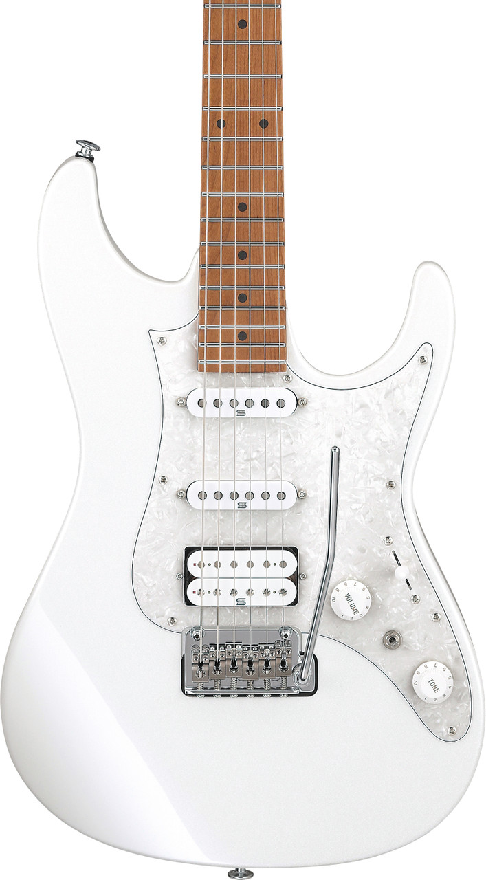 Ibanez AZ Prestige 6 String Electric Guitar w/Case - Pearl White (AZ2204PW)