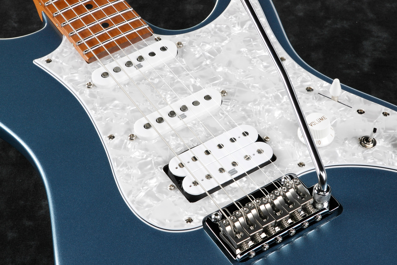 Ibanez AZ Prestige 6 String Electric Guitar w/Case - Ice Blue Metallic (AZ2204ICM)