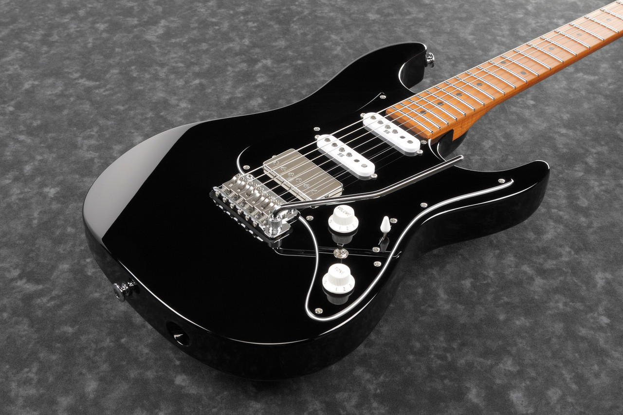 Ibanez AZ Prestige 6 String Electric Guitar w/Case - Black (AZ2204BBK)