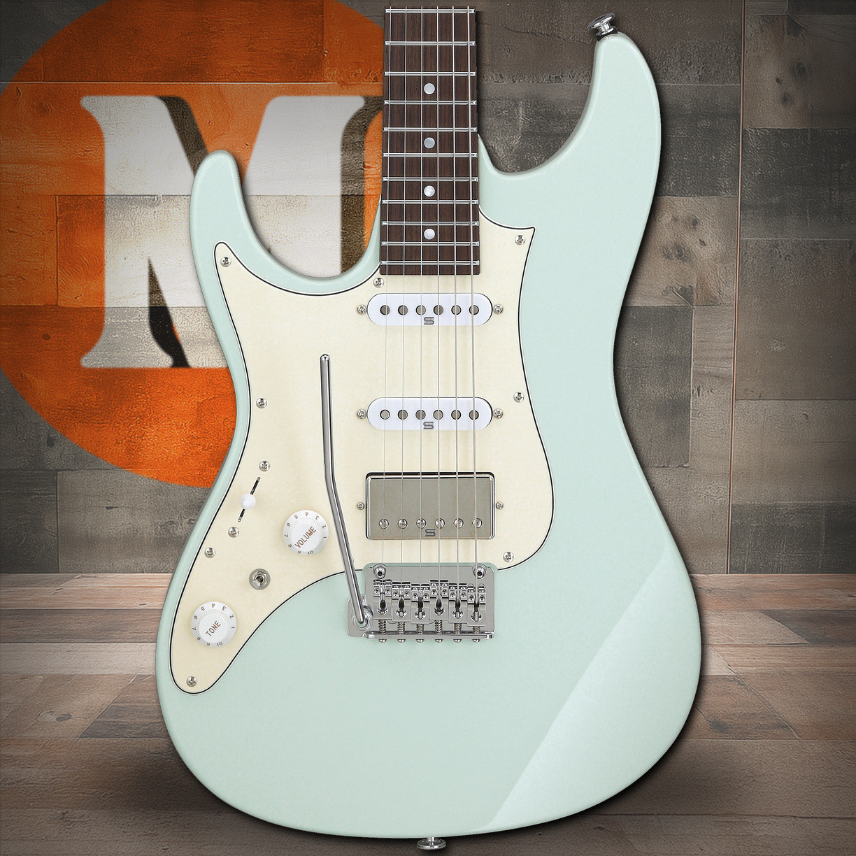 Ibanez AZ Prestige 6 String Electric Guitar w/Case - Left Handed - Mint Green (AZ2204NWLMGR) | Musician Madness
