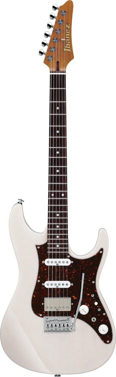 Ibanez AZ Prestige 6 String Electric Guitar w/Case - Antique White Blonde (AZ2204NAWD)