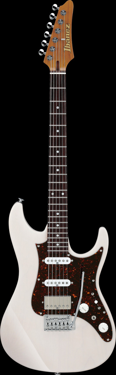 Ibanez AZ Prestige 6 String Electric Guitar w/Case - Antique White Blonde (AZ2204NAWD)