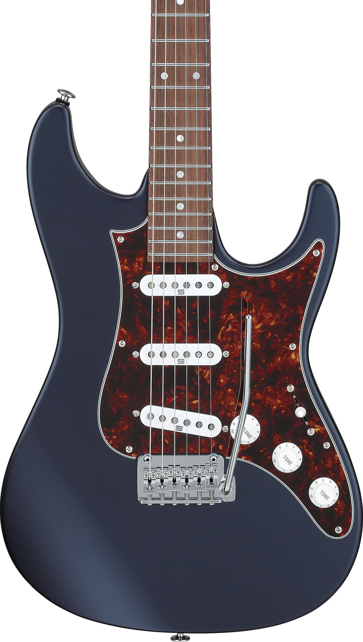 Ibanez AZ Prestige 6 String Electric Guitar w/Case - Dark Tide Blue Flat (AZ2203NTDBF)