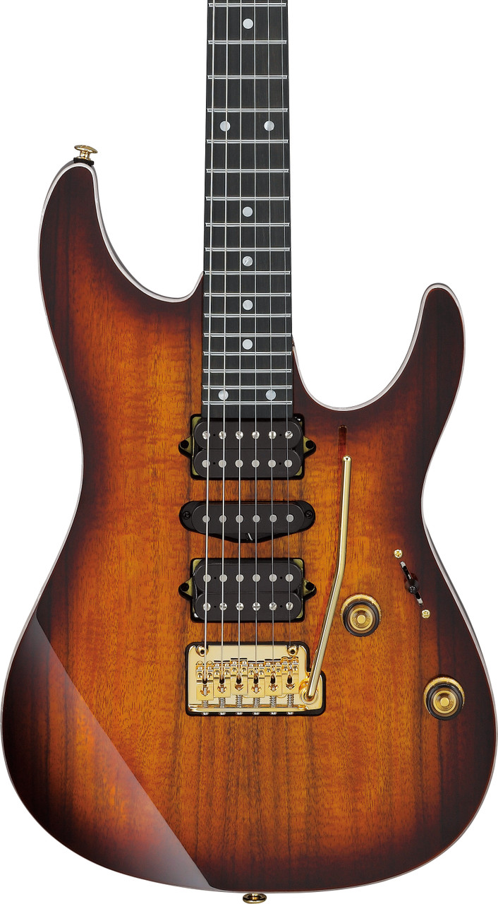 Ibanez AZ Premium 6 String Electric Guitar w/ Bag - Dragon Eye Burst (AZ47P2KDEB) | Musician Madness