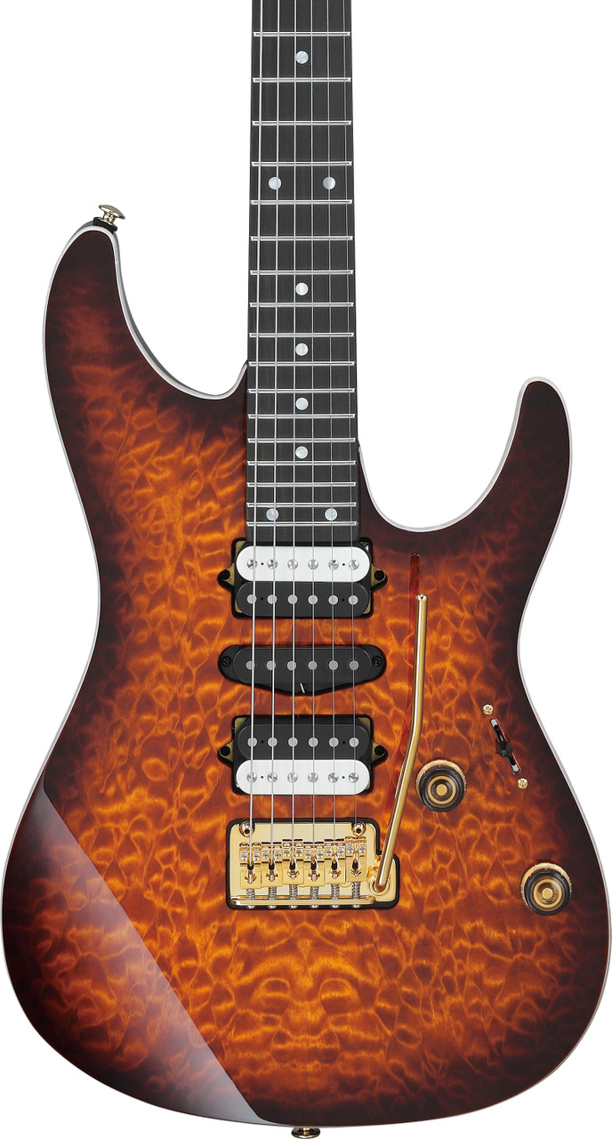 Ibanez AZ Premium 6 String Electric Guitar - Dragon Eye Burst (AZ47P1QMDEB) | Musician Madness