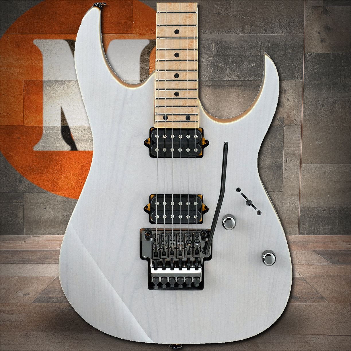 Ibanez RG Prestige 6 String Electric Guitar w/Case - Antique White Blonde (RG652AHMAWD)
