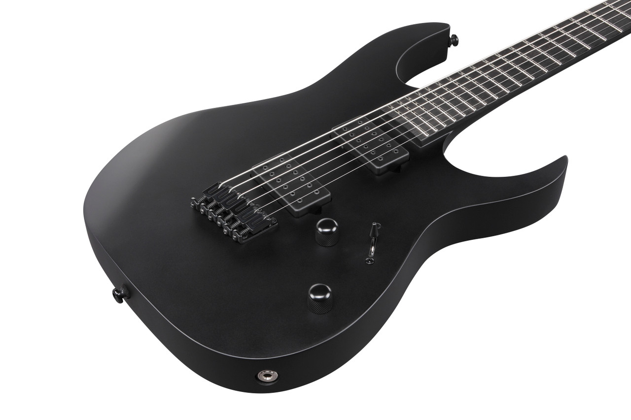 Ibanez RG Iron Label 6 String Electric Guitar - Black Flat (RGRTBB21BKF) | Musician Madness