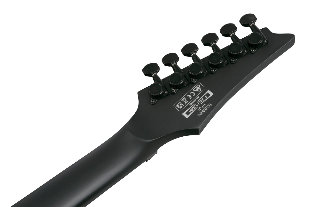 Ibanez RG Iron Label 6 String Electric Guitar - Black (RGRB620BKF)