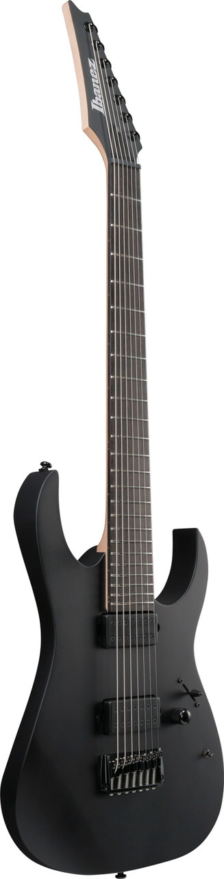 Ibanez RG Iron Label 6 String Electric Guitar - Black Flat (RGIXL7BKF)