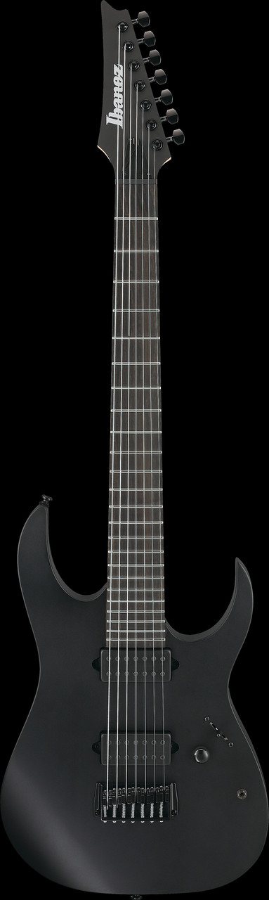 Ibanez RG Iron Label 6 String Electric Guitar - Black Flat (RGIXL7BKF)