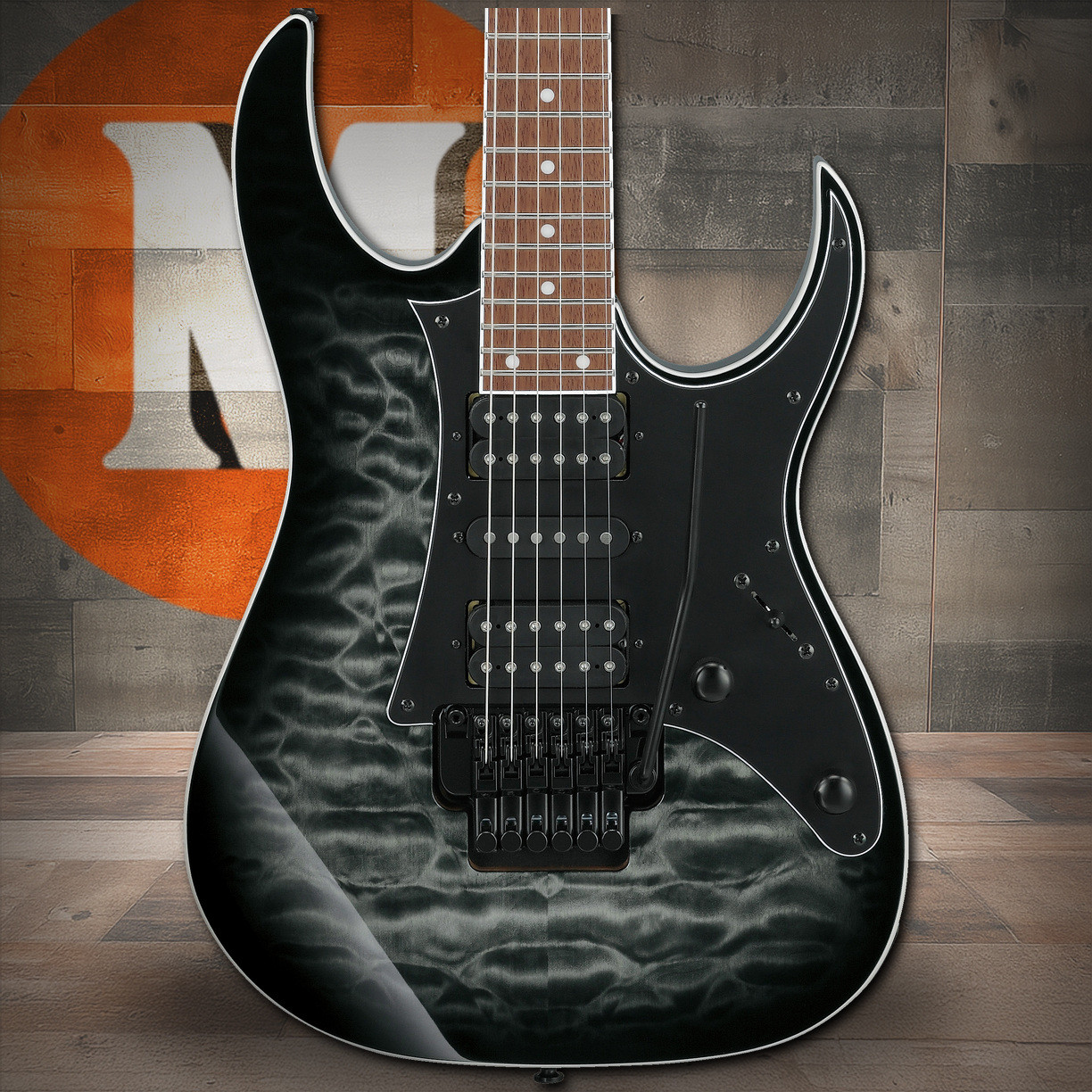 Ibanez RG Standard 6 String Electric Guitar - Transparent Gray Burst (RG450QMBTGB) | Musician Madness