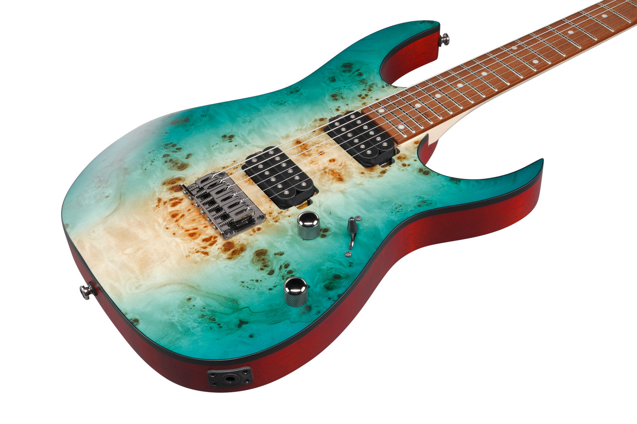 Ibanez RG Standard 6 String Electric Guitar - Caribbean Shoreline Flat (RG421PBCHF)