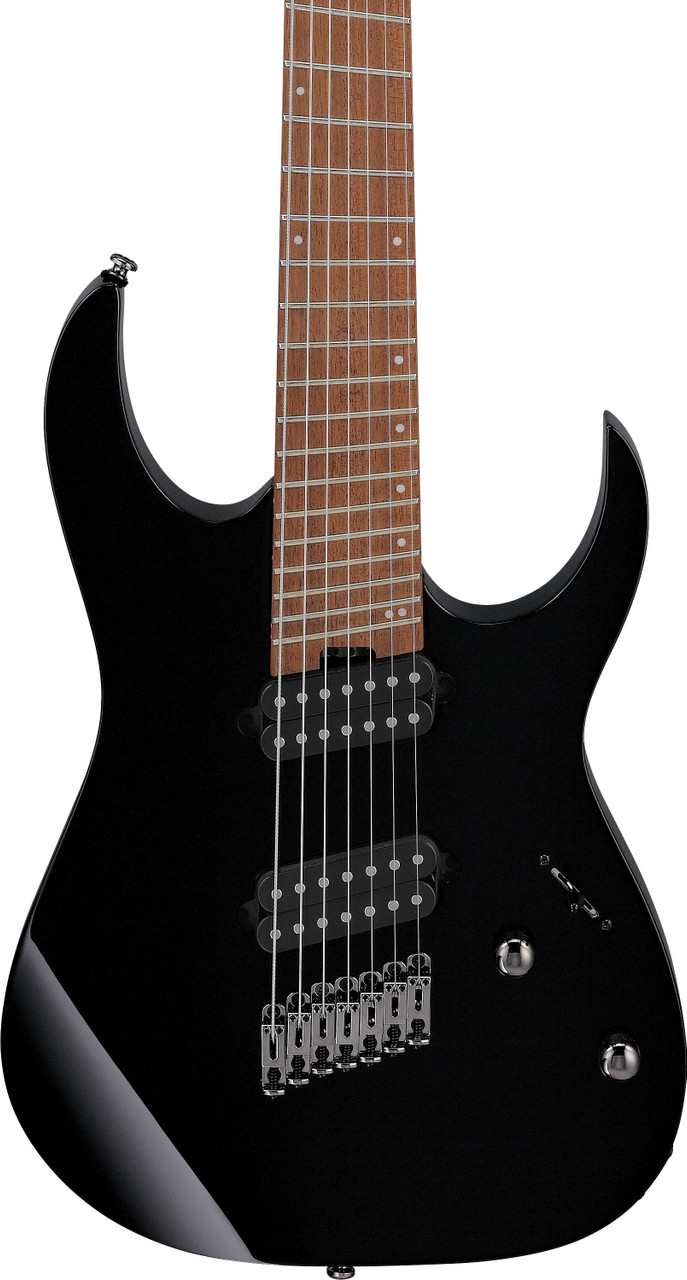 Ibanez RG Multi Scale 7 String Electric Guitar - Black (RGMS7BK)