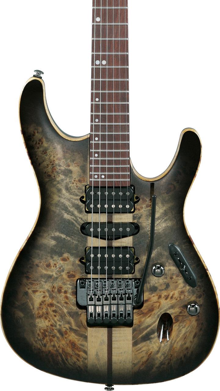 Ibanez S Premium 6 String Electric Guitar - Charcoal Black Burst (S1070PBZCKB) | Musician Madness