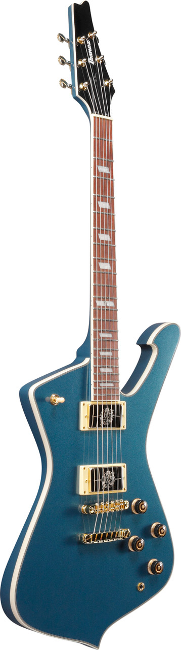 Ibanez Iceman 6 String Electric Guitar w/Bag - Antique Blue Metallic (IC420ABM)