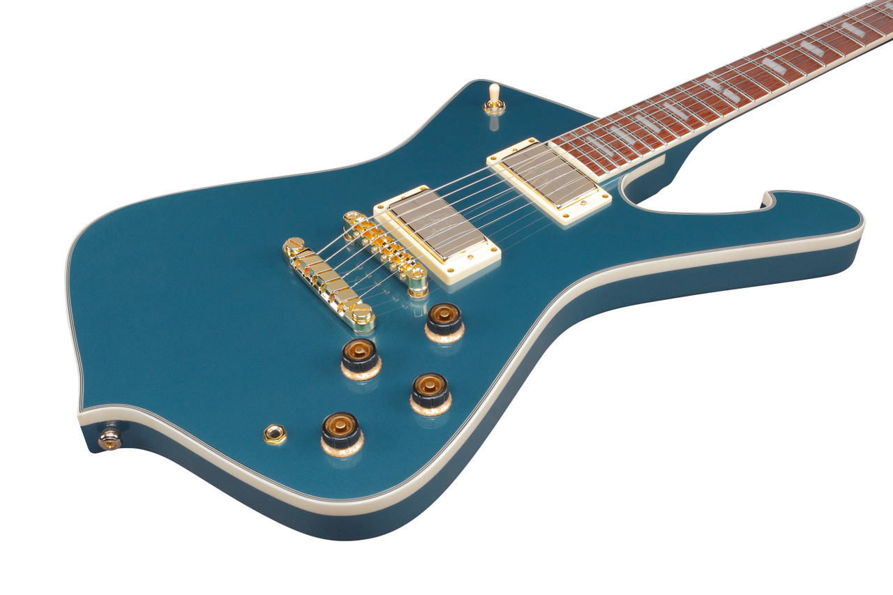 Ibanez Iceman 6 String Electric Guitar w/Bag - Antique Blue Metallic (IC420ABM)