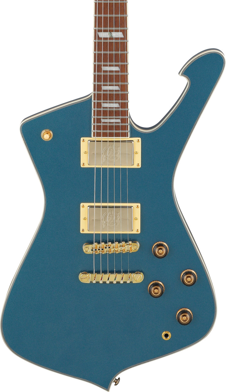 Ibanez Iceman 6 String Electric Guitar w/Bag - Antique Blue Metallic (IC420ABM)