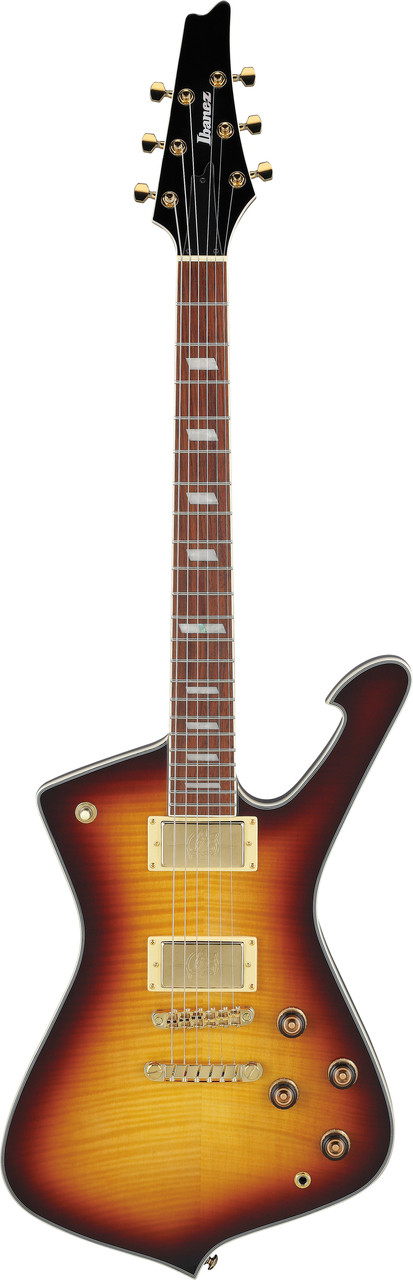 Ibanez Iceman 6 String Electric Guitar w/Bag - Violin Sunburst (IC420FMVLS) | Musician Madness