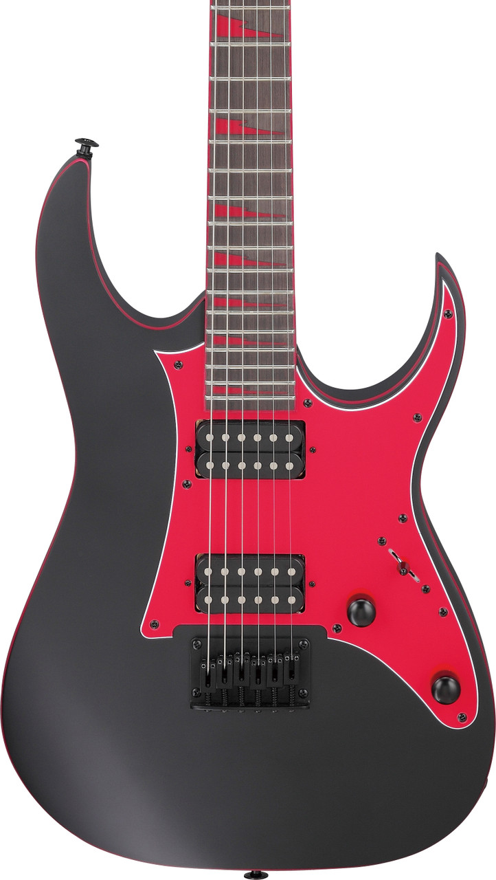 Ibanez GIO RG 6 String Electric Guitar - Black Flat (GRG131DXBKF) | Musician Madness