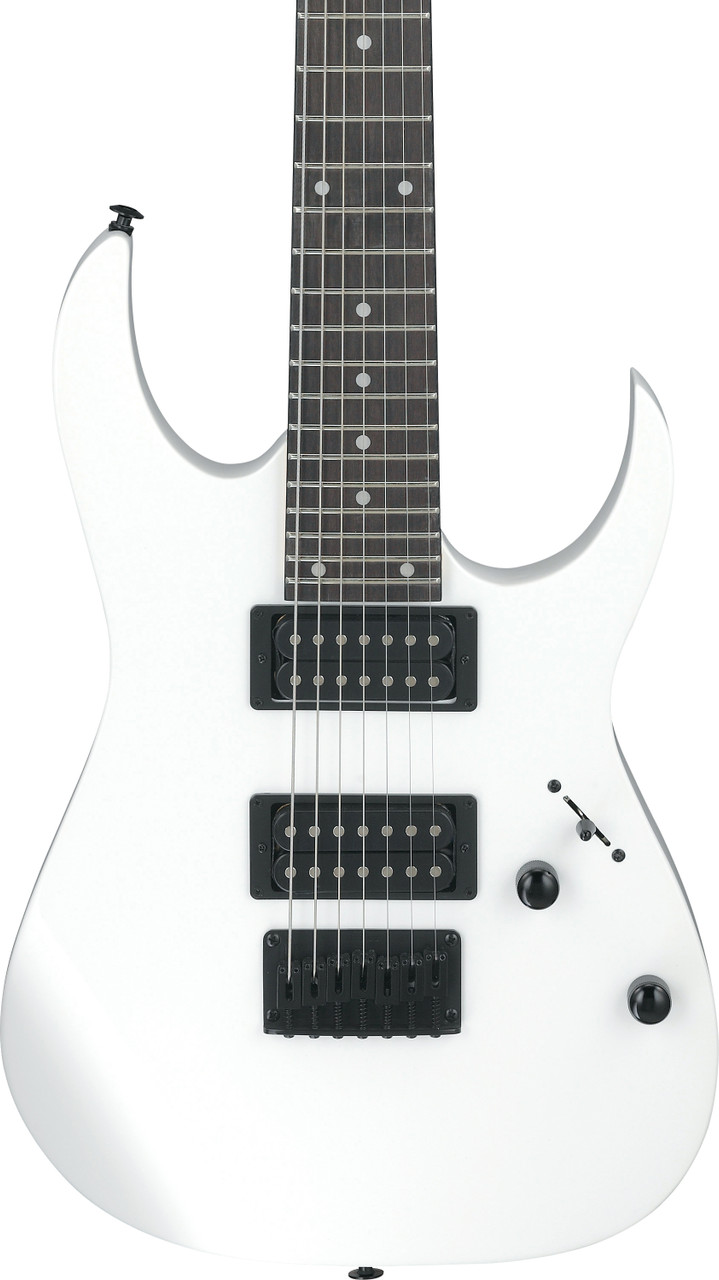 Ibanez GIO RG 7 String Electric Guitar  - White (GRG7221WH) | Musician Madness