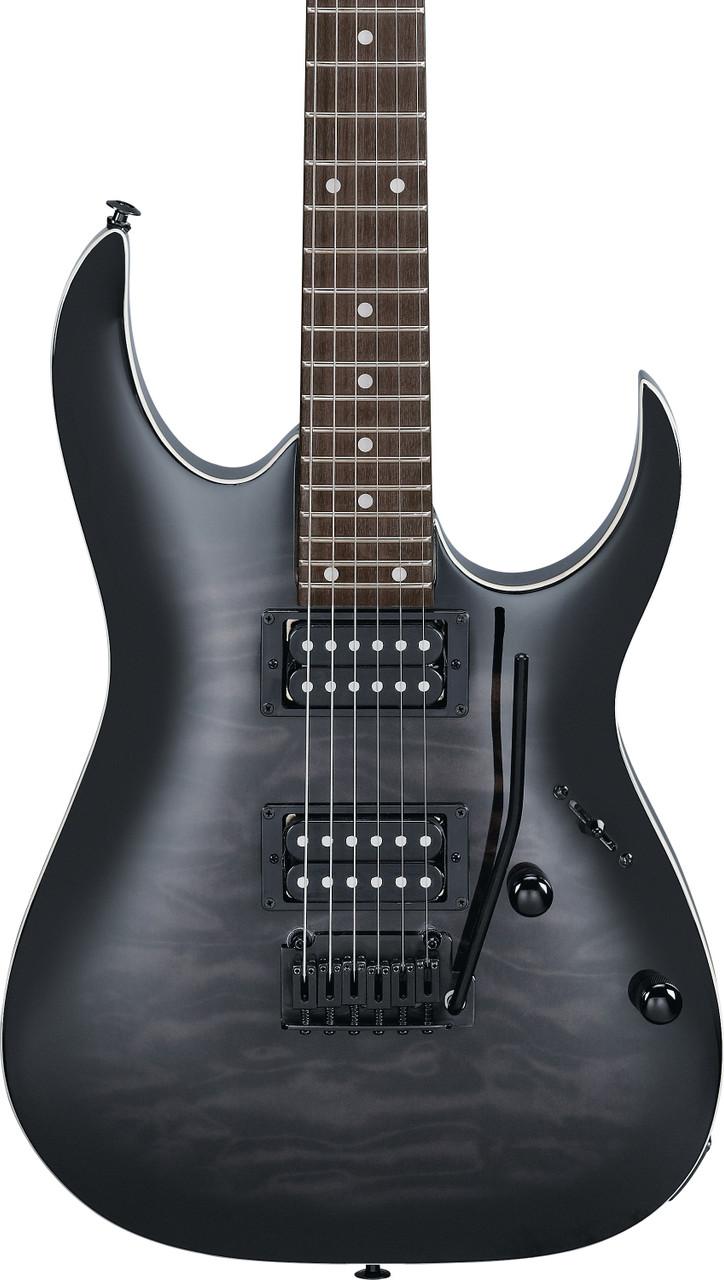 Ibanez GIO RGA 6 String Electric Guitar - Transparent Black Sunburst (GRGA120QATKS)