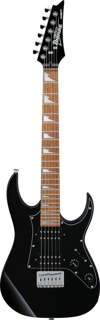 Ibanez GIO RG miKro 6 String Electric Guitar - Black Night (GRGM21BKN)