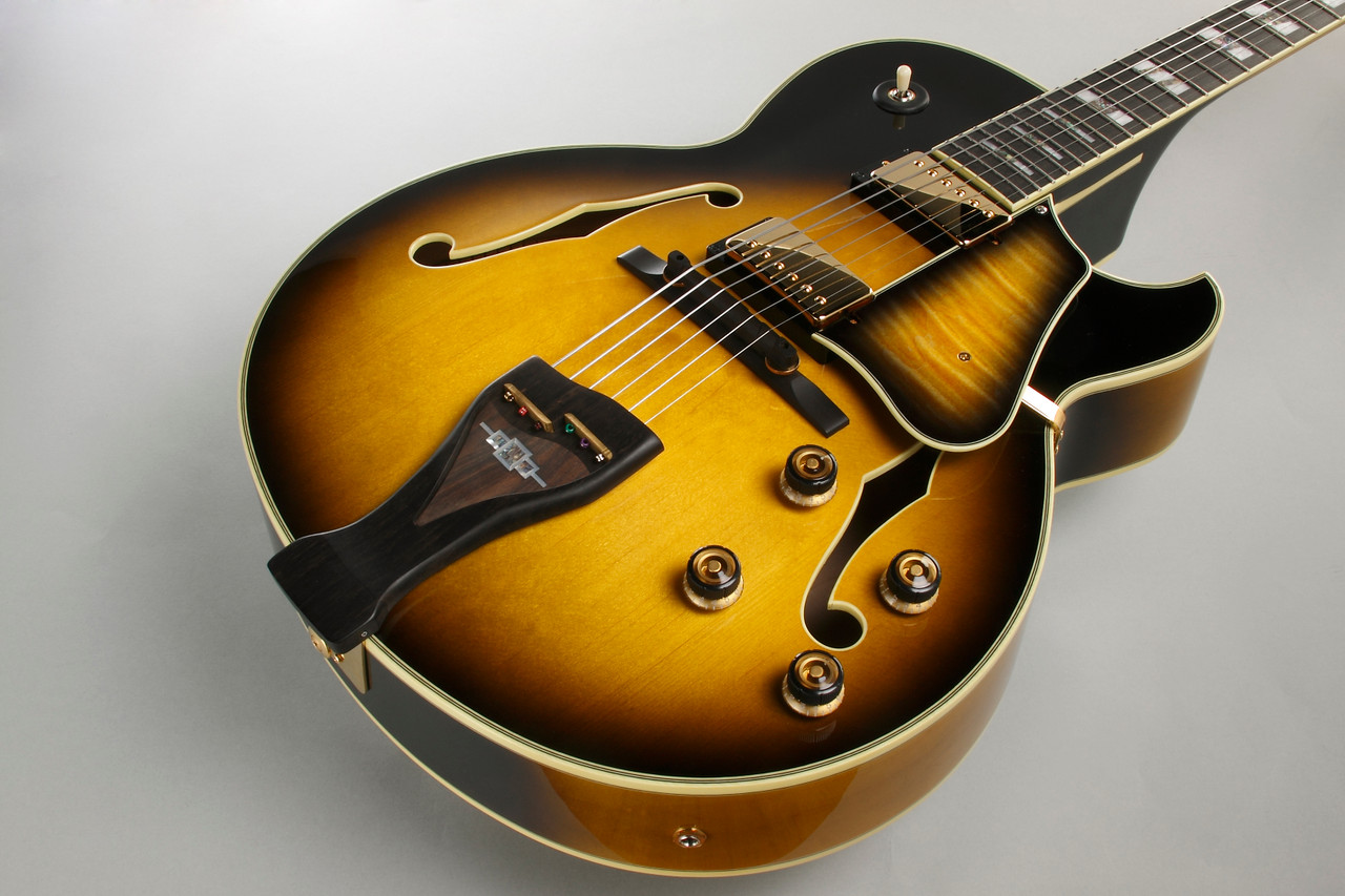 Ibanez George Benson Signature 6 String Electric Guitar w/Case - Vintage Yellow Sunburst (LGB300VYS)