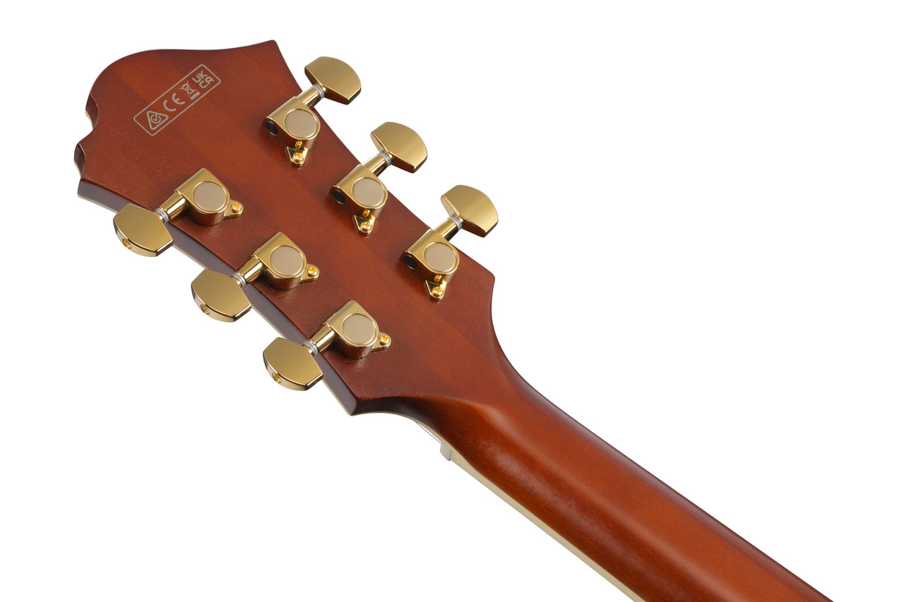 Ibanez Pat Metheny Signature 6 String Electric Guitar w/Case - Natural Amber Low Gloss (PM3CNAL)